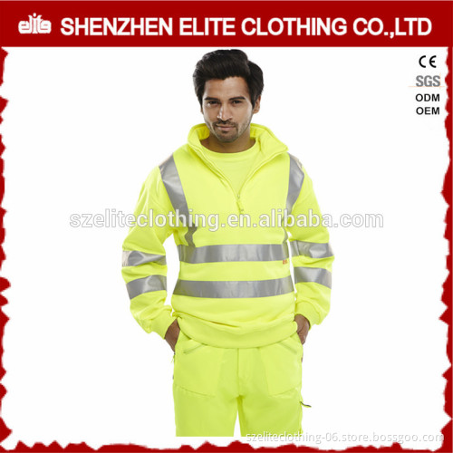 warm heavy winter construction work men reflective sweater
